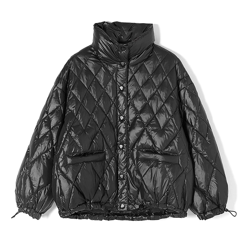 Sieviešu dūnu jaka ziemas mēteļi 2020. gadam Polsterēta silts jaunā versija īsā modes bieza pīļu apģērbi