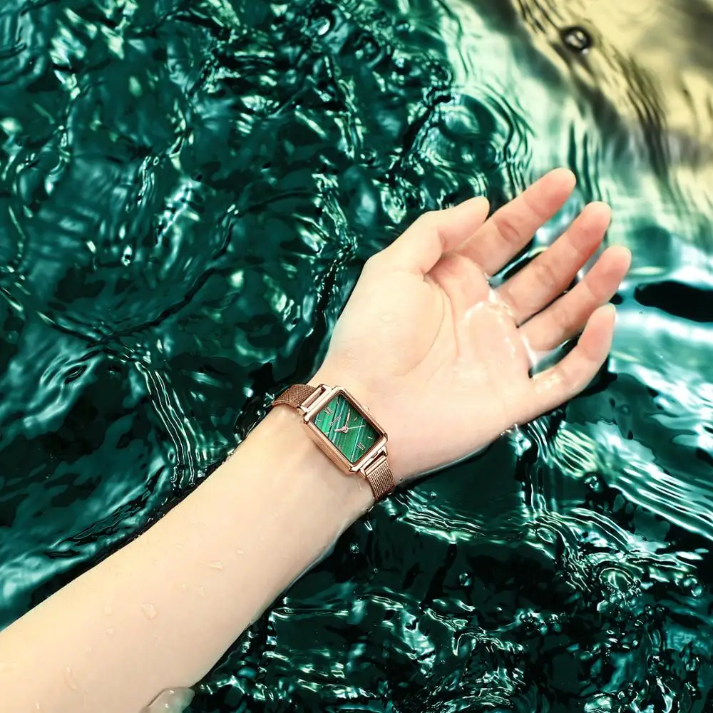 Sieviešu pulksteņi Vintage Gem Ūdensizturīgs Dāmas Studentu Modes Ultra-Plānas Kvarca Skatīties Sakausējuma Band Analogais Pulkstenis Rokas Montre Homme