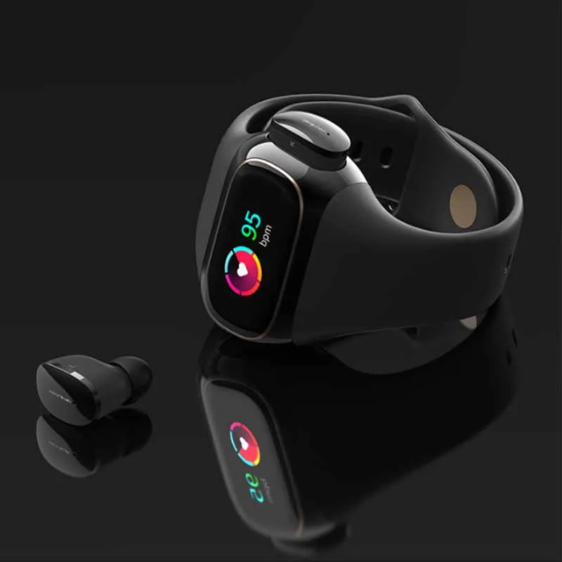 Smart Skatīties Ar Bluetooth Austiņu 2 In1 Ūdensizturīgs Trokšņa Atcelt Ausu Austiņas Smart Joslā No Xiaomi Youpin