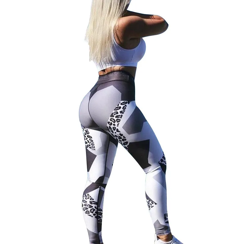 Softu Acs Modelis Drukāt Stulpiņi Fitnesa Zeķes Sievietēm Treniņu Leggins Elastīgs Slim Melns Balts Bikses Sviedri Bikses