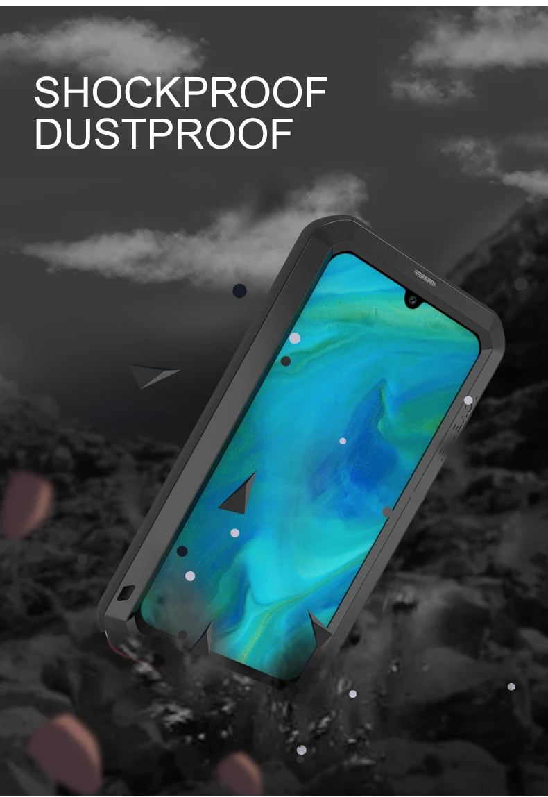 Spēcīgs Case For Samsung Galaxy A71 A70S A50 A51 A90 5G A40S A30S A30 A20 Metāla Bruņas Šoks Netīrumiem Pierādījumu Ūdensizturīgs Telefonu Gadījumos