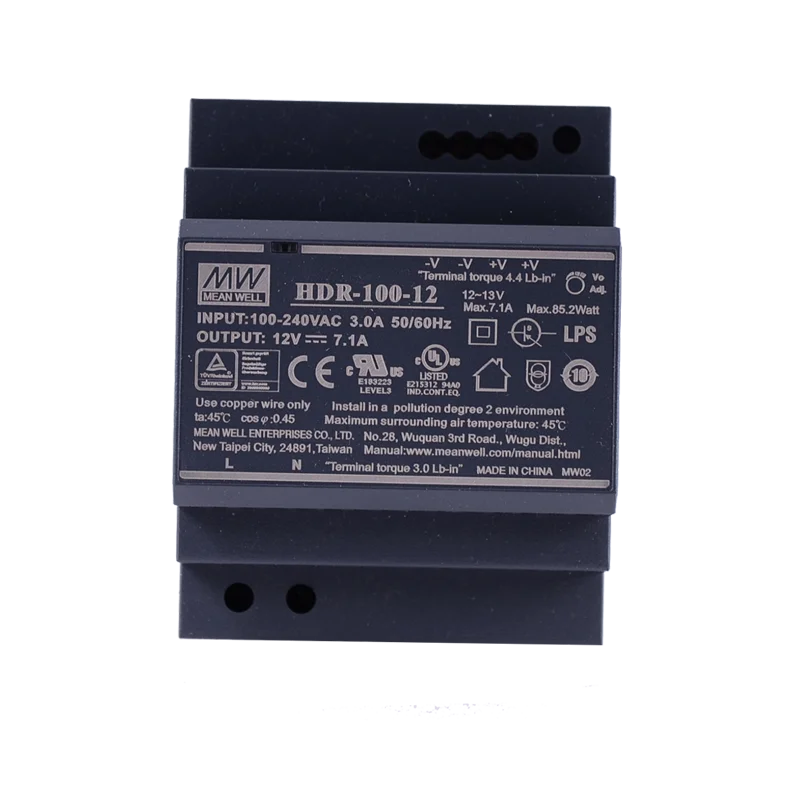 Sākotnējā Nozīmē, Arī HDR-100-12 meanwell 12V DC 7.1. 85.2 W Ultra Slim Solis Formas DIN Sliedes Strāvas Padeve