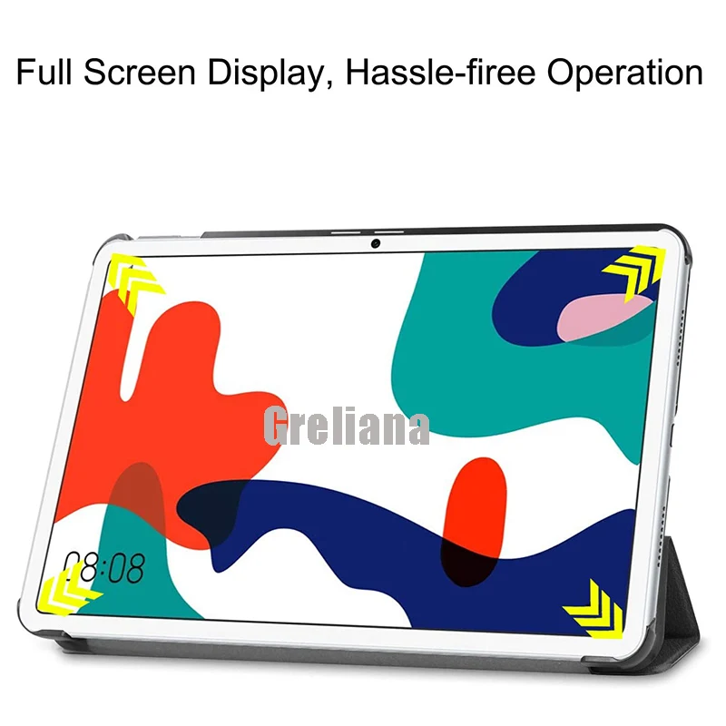 Tablete Gadījumā Huawei MatePad 10 4 10.4 BAH3-W09 BAH3-AL00 Saliekamais Statīvs ar Magnētisko Smart Cover, lai Pamatbrīvību Huawei MatePad 10.4 collu