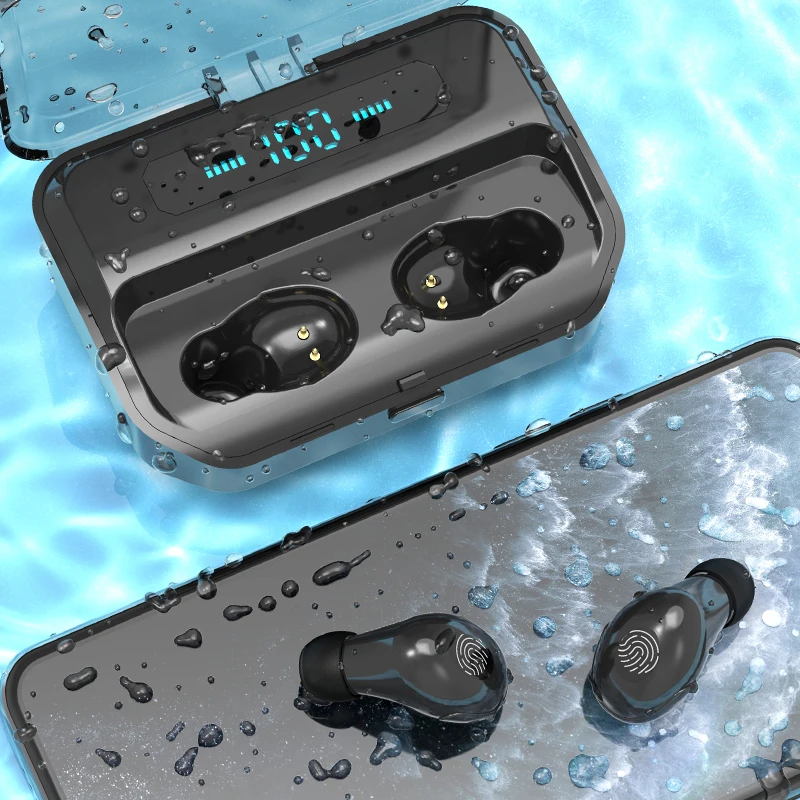 Taisnība Bezvadu TWS earbuds hands free In ear Austiņas Hi-Fi Skaņas austiņas Bluetooth 5.0 spēļu austiņas, Bezvadu Bluetooth Auss