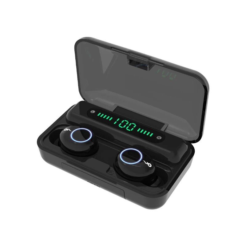 Touch Elpošanas Gaismas 9D Trokšņa Samazināšanas Sporta Bezvadu Bluetooth Austiņas 5.0-Auss Spēļu Sporta Austiņas Ar Micphone
