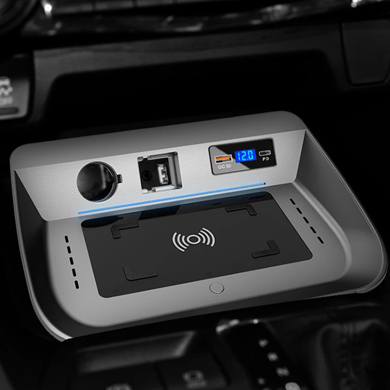 Toyota RAV4 RAV 4 2019 2020 auto QI bezvadu lādētāja uzlādes plate mobilā tālruņa lādētājs mobilā tālruņa turētājs piederumi