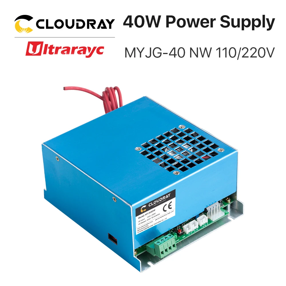 Ultrarayc 40W CO2 Lāzera Barošanas MYJG-40 110V, 220V CO2 Lāzera Gravēšanas Griešanas Mašīna 35-50W
