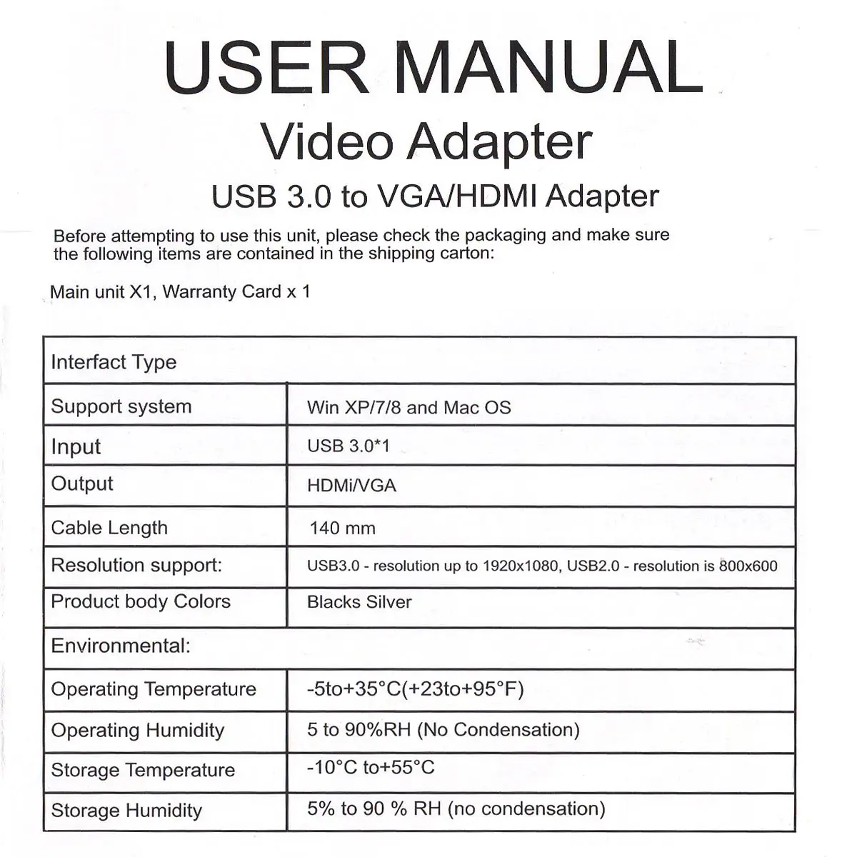 USB 3.0 uz HDMI-saderīgam VGA Adapteris, USB Pārveidotājs, lai Ārējās Grafikas Karte Macbook Klēpjdatoru VGA Kabelis, USB Vads