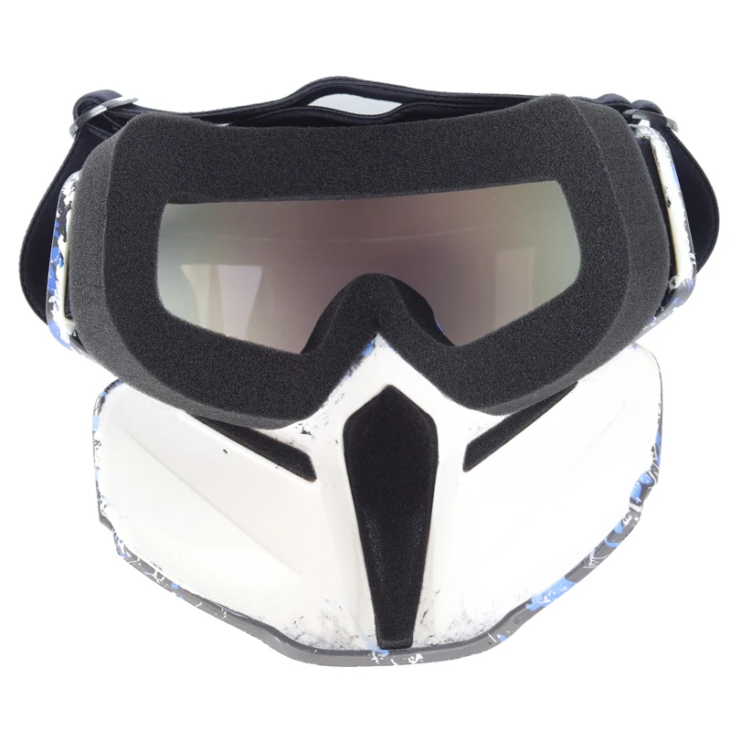 UV400 Riteņbraukšana Ieplests Moduļu Noņemamas Maskas, Brilles vīriešiem Muti Filtrs Ideāls, lai Atvērtu Sejas Motociklu Pusi Ķivere vai Vintage