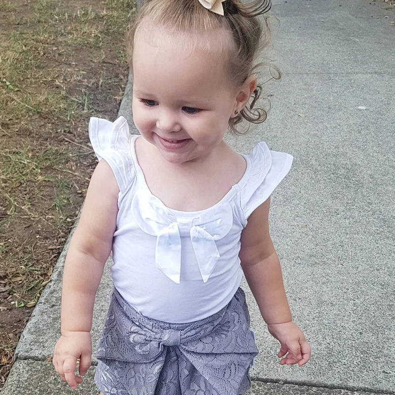 Vasaras Baby Girl apģērbu Romper cute bow bērnu apģērbu gudrs jaundzimušo meiteņu bērnu apģērbs no 0-24M baby Girl romper