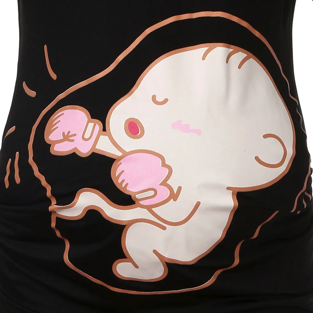 Vasaras Lakrosa Sieviešu T-krekli Slim Gudrs Drukāt grūtniecības un Dzemdību Aprūpes Topi O-veida Kakla Smieklīgi Īsām Piedurknēm Grūtniecības T krekls Grūtniecēm