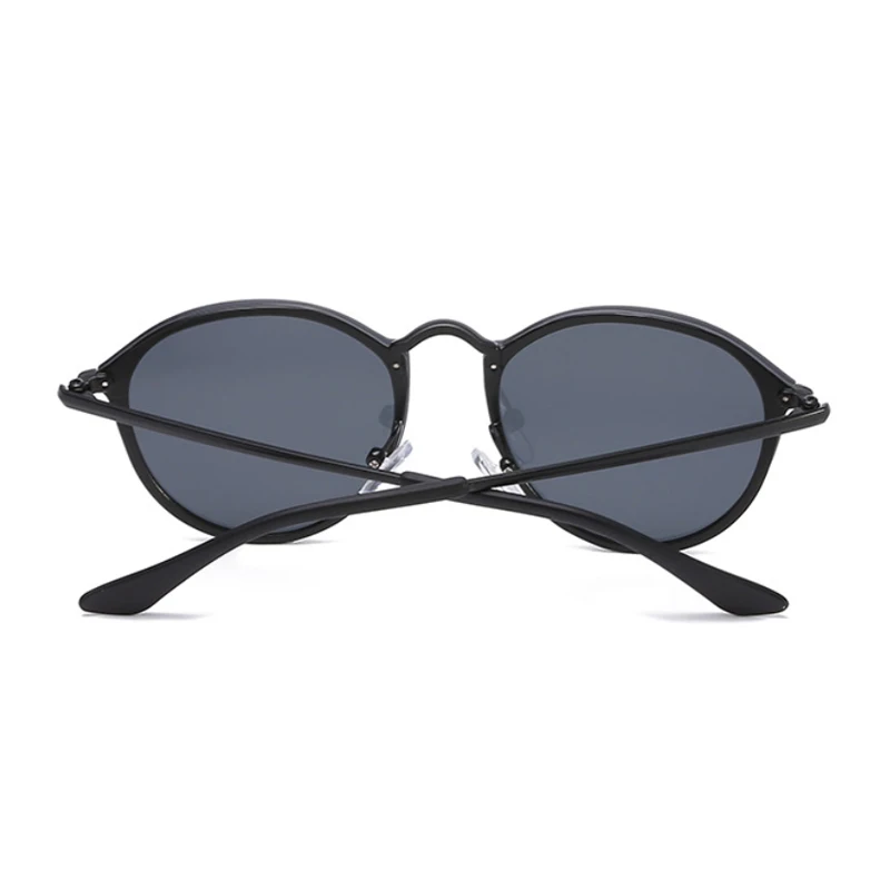 Vintage Black Apaļas Saulesbrilles Sieviešu Zīmola Dizaineru Lielo Rāmi Sakausējuma, Saules Brilles Sieviešu Atstarojošs Spogulis Brilles UV400
