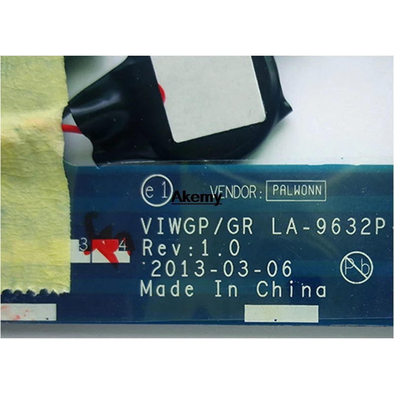 VIWGP/GR LA-9632P klēpjdators mātesplatē Lenovo G500 mātesplati la-9632p mātesplati HM76 DDR3 Testa mātesplati