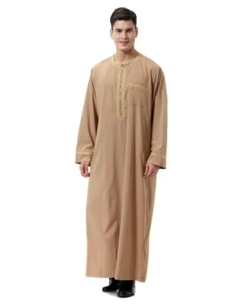 Vīriešu Modes Tradicionālo Musulmaņu Arābu Kaftan Abaya Kleita Islāma Drēbes Kleita