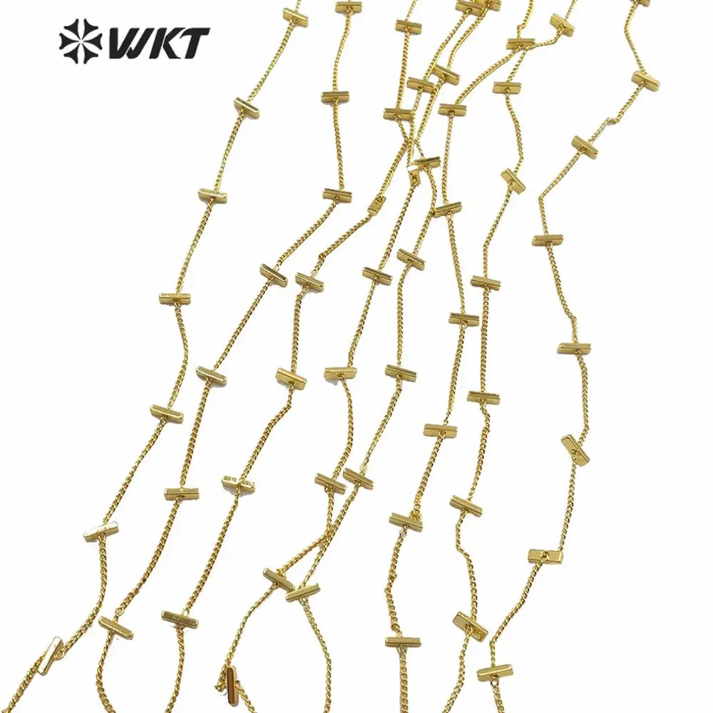WT-BC137 Modes zelta electroplated rotaslietas ķēde kaklarotu vai rokassprādzi dizains, DIY dizains atrast misiņa ķēdes pārdod pa metru