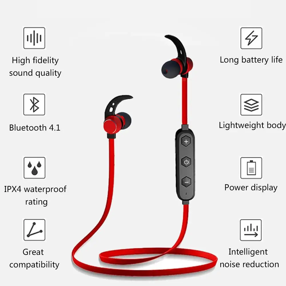 XM02 Jaunu Magnētisko Sporta Bluetooth Austiņas Bezvadu Austiņu Tips Anti-Zaudēja Binaural Stereo Austiņu Atbalstu, Klausoties Mūziku,
