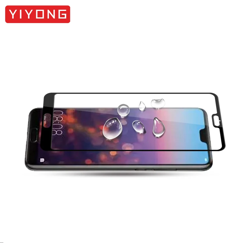 YIYONG 5D Pilnībā Segtu Zīda Stikla Huawei P20 Lite Rūdīts Stikls Huawei P 20 Lite Pro Screen Protector Filmu Huawei Nova 3E Stikla