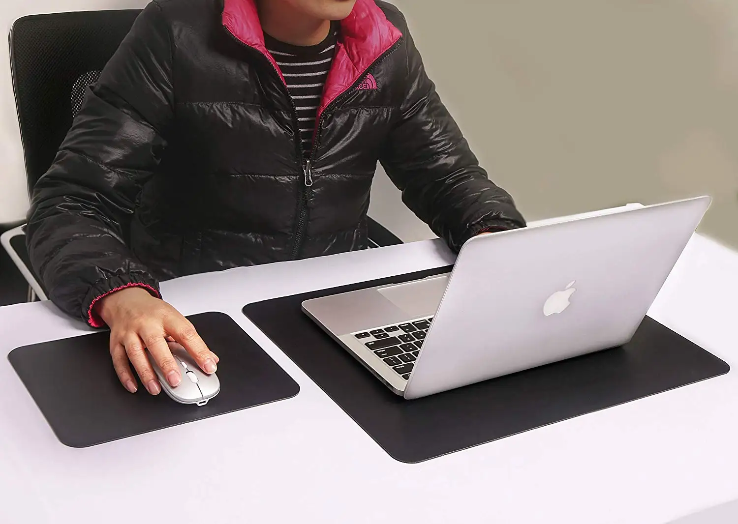 YSAGi datora galda paliktņi peles paliktņa komplekts, ūdensizturīgs PU ādas pad spēli office home divējāda lietojuma galda paklājiņš