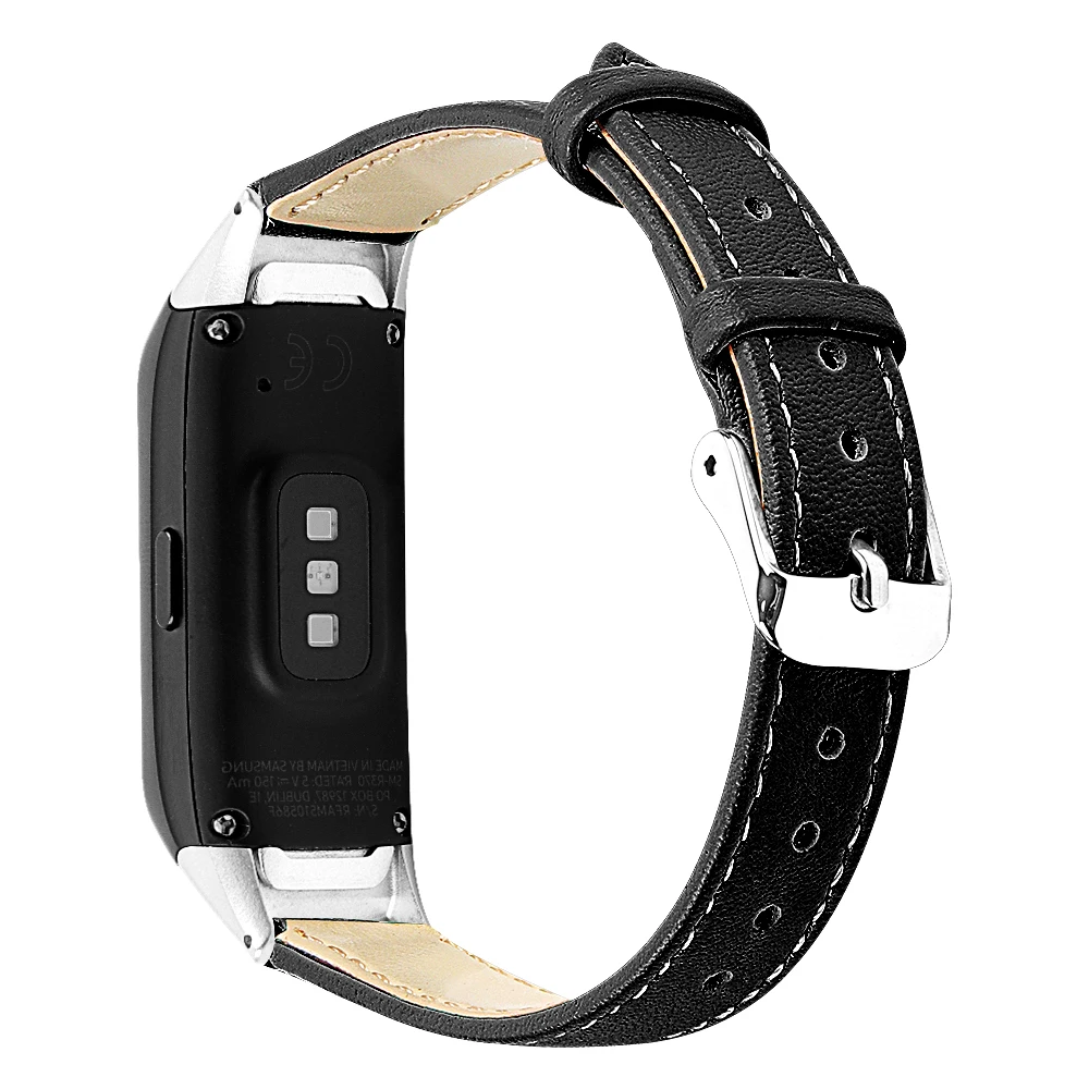 Ādas Watchband Siksnu Samsung Galaxy Fit SM-R370 Smart Aproce Aproce Skatīties Nomaiņa Correa Galaxy Fit SM-R370
