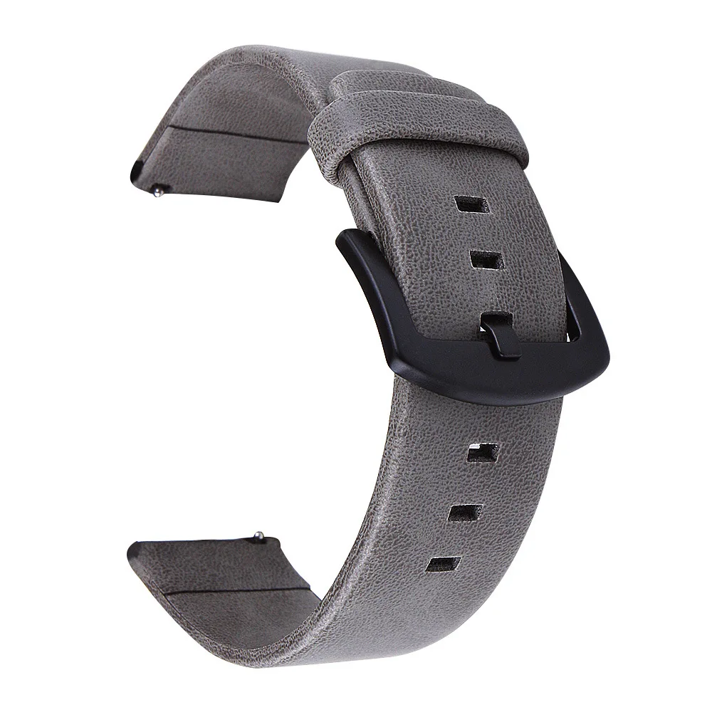 Īstas Ādas Skatīties Joslas WatchStrap Par Amazfit Rkp Galaxy Skatīties 46mm Watchband Aproce Vīrietis Militārās Armijas Piederumu