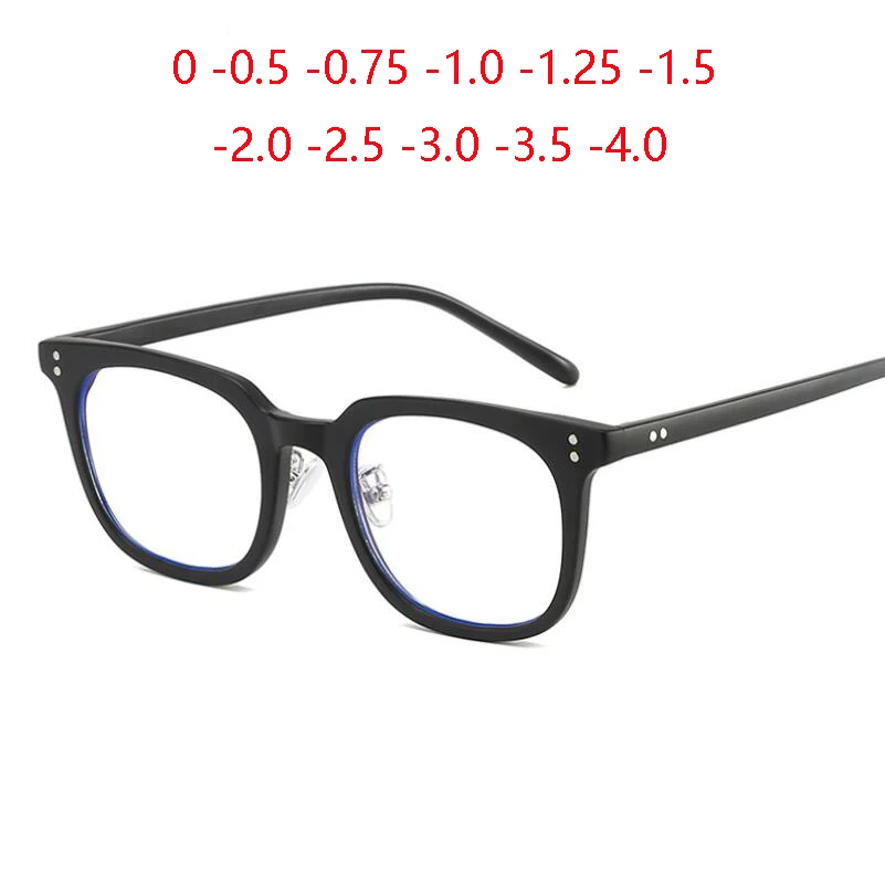 1.56 Aspherical Anti-zila Gaisma Recepšu Brilles Sieviešu Literatūras Students Laukumā Optisko Glasse Vīrieši 0 -0.5 -0.75, Lai -4.0