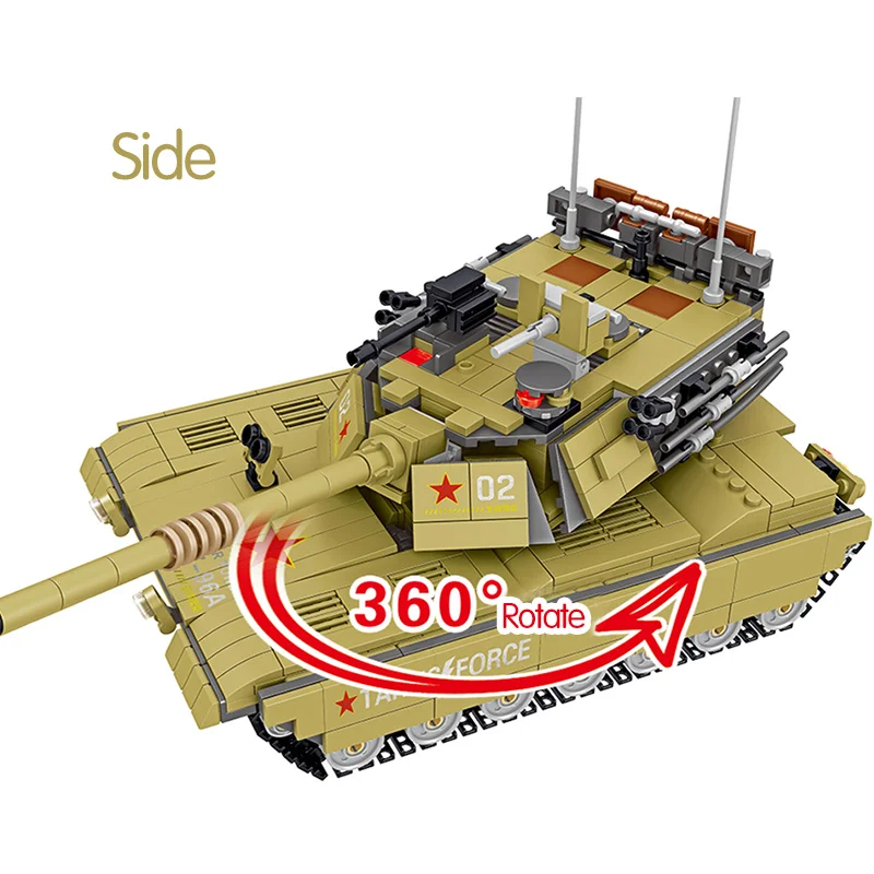 1065PCS Militāro Ķīna 96A Galvenais Kaujas Tanks Celtniecības Bloki Armijas Karavīra Ierocis Ķieģeļi Izglītības Zēns Rotaļlietas