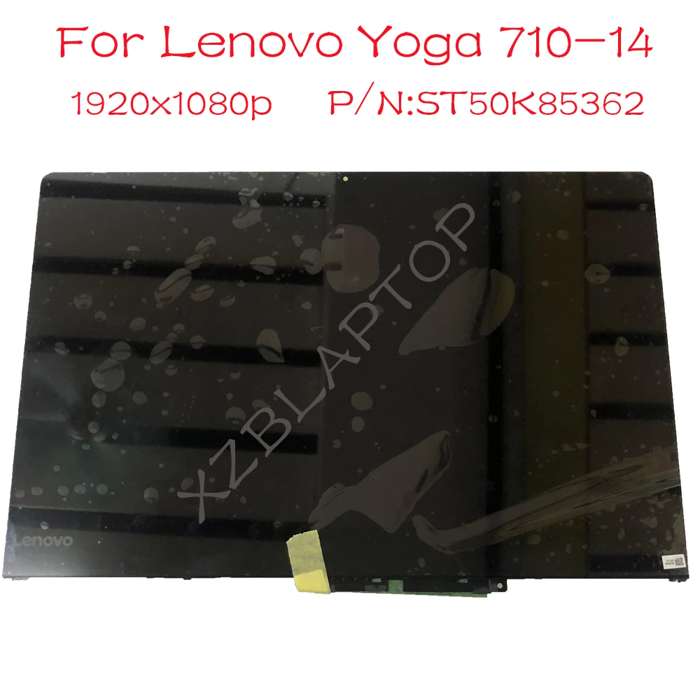 14 collu LCD LED skārienekrāns Montāža ar rāmi Lenovo Jogas 710-14 Jogas 710 14 Joga 710-14IKB P/N ST50K85362