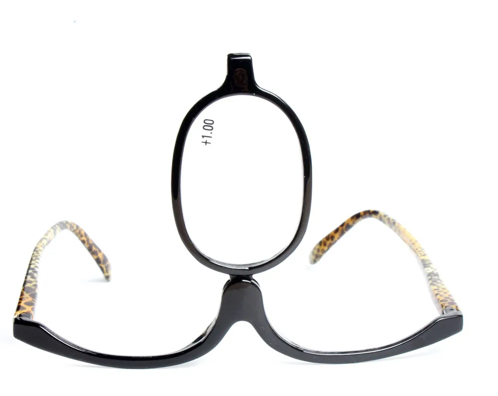 180 Grādu Rotējošu Monokulāri Sievietēm, Vīriešiem Kosmētika Brilles Grims Lasīšanas Brilles Dioptrijas +1.50 +4.00
