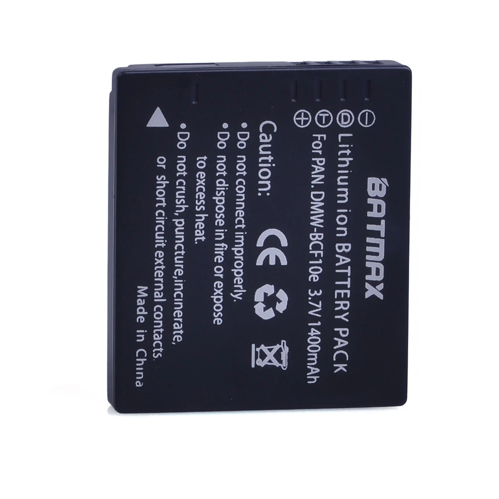 1Pc 1400mAh DMW-BCF10E DMW BCF10E DMWBCF10E Akumulators + LCD USB Lādētājs Panasonic Lumix DMW-BCF10E CGA-S/106.B, DMC-F2, F3