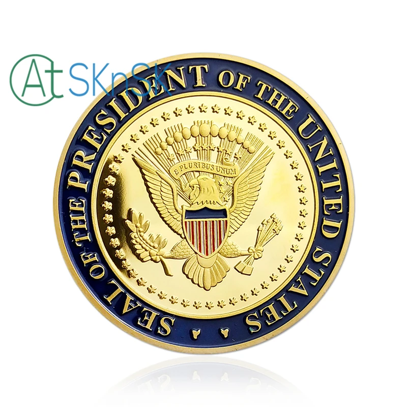 1PC ir 44. vietā Zīmogu Amerikas savienoto Valstu Prezidents Baraks Obama Baltajā Namā Ērglis Parakstīts Izaicinājums Monētu Kolekciju Dāvanas