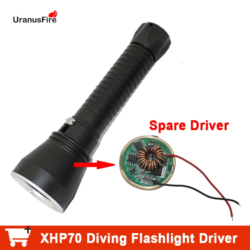 1PC LED Niršanas Flaslight Vadītāja 8.4 v Spēcīgs Bezpakāpju Dimming Draiveri XHP70 XHP70.2 LED Lukturīti lāpu Lampas Spuldzes