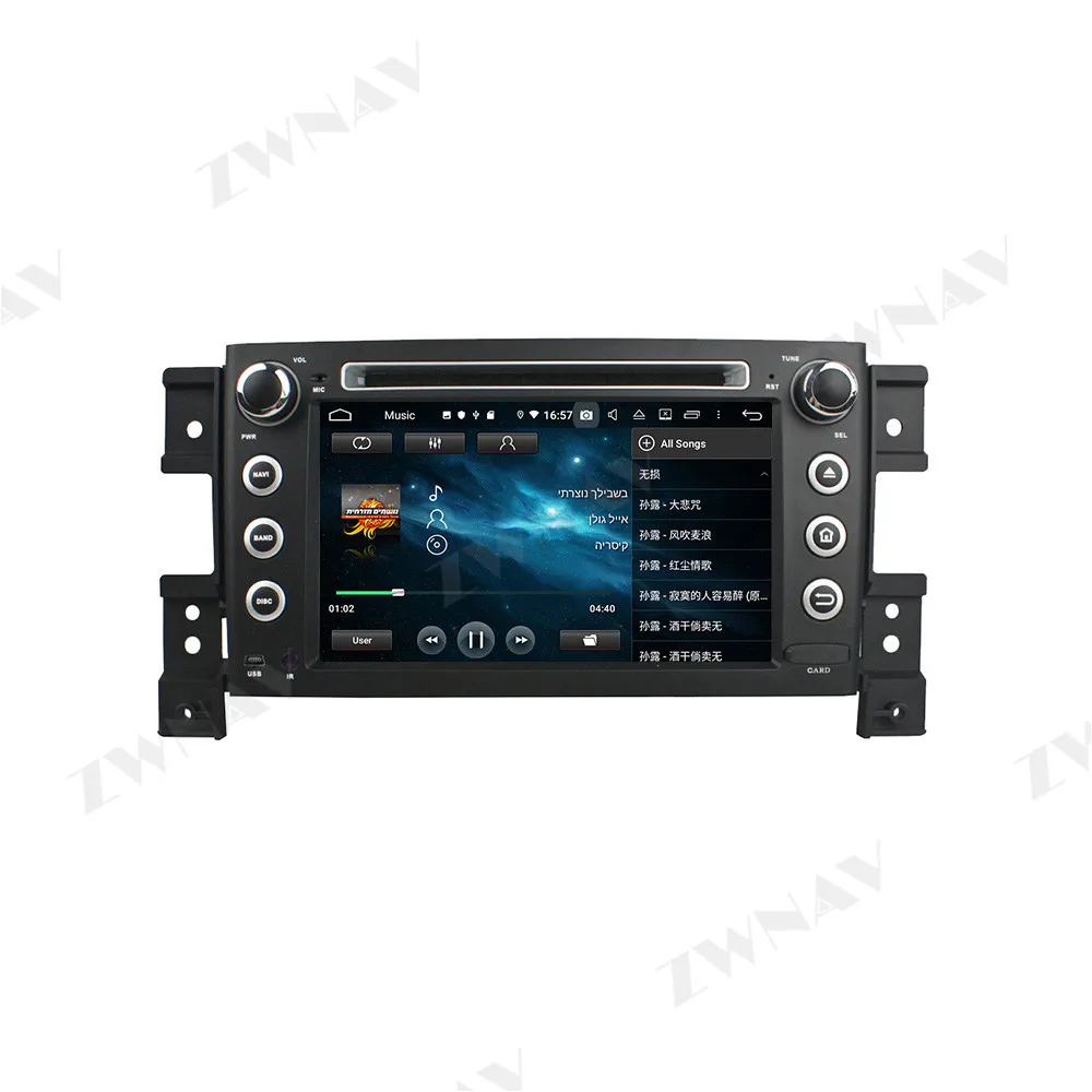 2 din IPS ekrāns, Android 10.0 Auto Multimedia player Suzuki Grand Vitara 2005-2013 radio stereo WiFi GPS navigācijas vienības vadītājs
