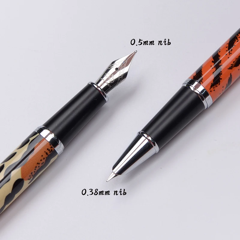 2019 Jaunu Jinhao noble leopard fountain pen 0.38 mm un 0,5 mm labāko pārdošanas tintes pildspalvu dāvanu augstas kvalitātes students, kaligrāfijas piederumi pildspalvas
