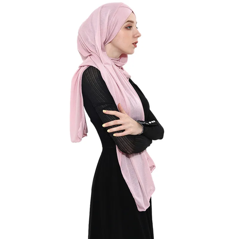 2019 Sieviešu Elegants Pieticīgs Musulmaņu Islama Šalle Ramadāna Mīksts, Viegls Džersija instant Hijab Garo Lakatu Viegli Ready-to-wear