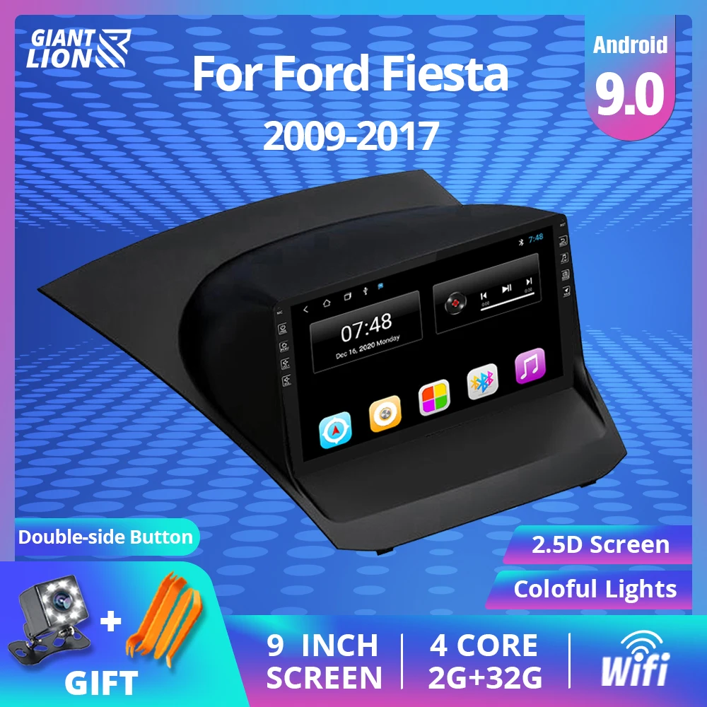 2DIN Android Auto Radio Ford Fiesta 2009-2017 9