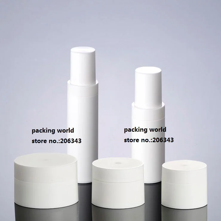 30ml viss balts bezgaisa pudele ar balto sūknis balto vāku var izmantot seruma/losjons/fonds/ ūdens plastmasas pudelē