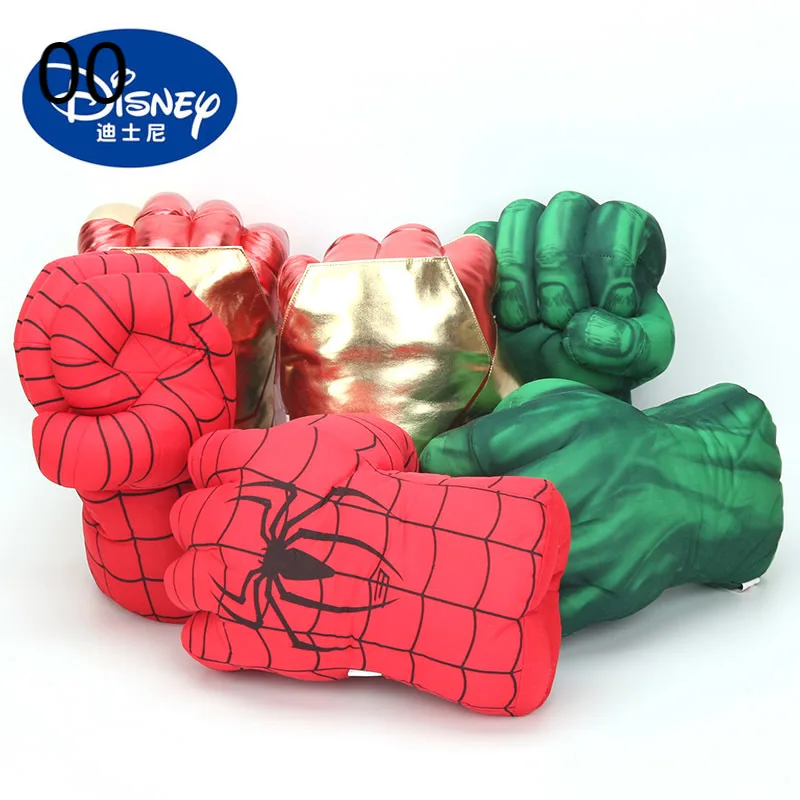 33CM Disney Brīnums avengers Endgame Neticami Superheroes Attēls Zirnekļa Cilvēks Hulks Rotaļlietas Dzelzs Vīrs boksa Cimdi Zēnu Dāvanas