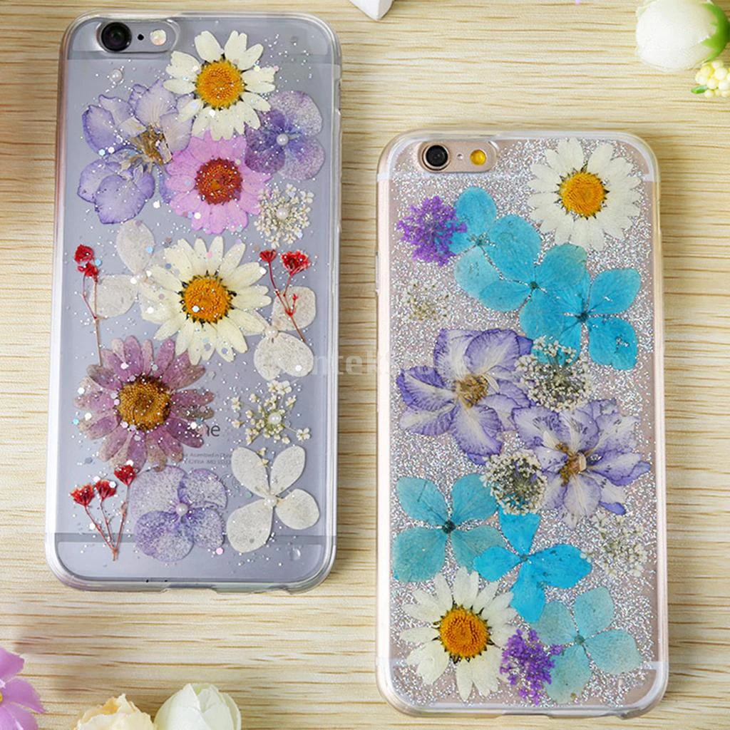 36 Gabali Nekustamā Violets Ziedu Žāvētu Ziedu Embellishments par DIY Tālrunis Lietā Nail Art Apdare
