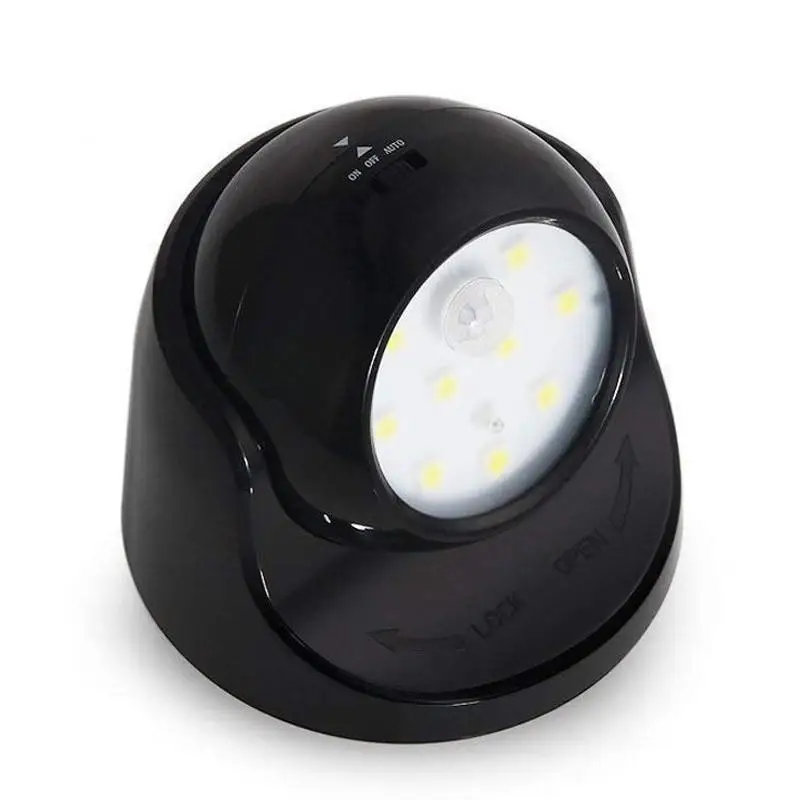 360 Rotācijas LED Gaismas Kontroles Kustības Sensors Nakts Gaisma Kāpnēm Ārpus Mājas