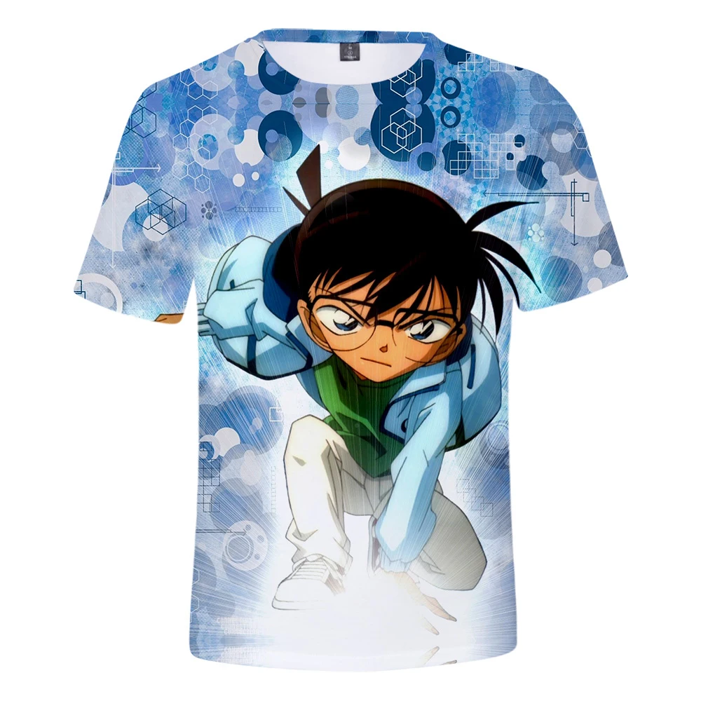 3D Anime Detective Conan T krekls Vīriešiem, Sievietēm Jaunā Modes Hip Hop Bērnu t krekls Gadījuma 3D Detective Conan Zēni meitenes Vasaras T-krekls