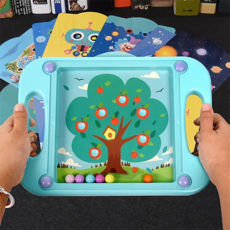 3D Līdzsvarotu Bumbu Spēle Magic Intellect Ball Labirints Rotaļlietas Bērnu Izaicinājumu Šķēršļus, Spēļu Bilance Mācību Mijiedarbību, Rotaļlietas, Dāvanas,