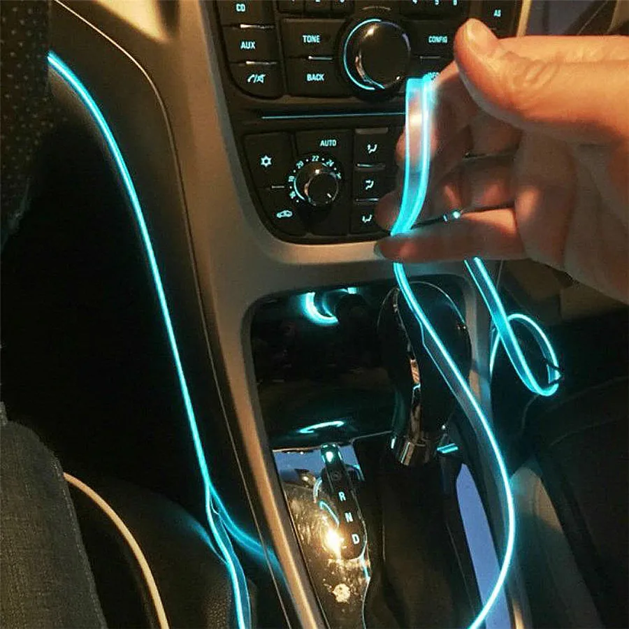 3W x 9 RGB gaismas + Kāju gaismas 4 NAV Vītņu Apkārtējās Gaismas APP Kontroles 64Colors 9M Optiskās Šķiedras Joslu Automašīnu Dekoratīvie Gaismas