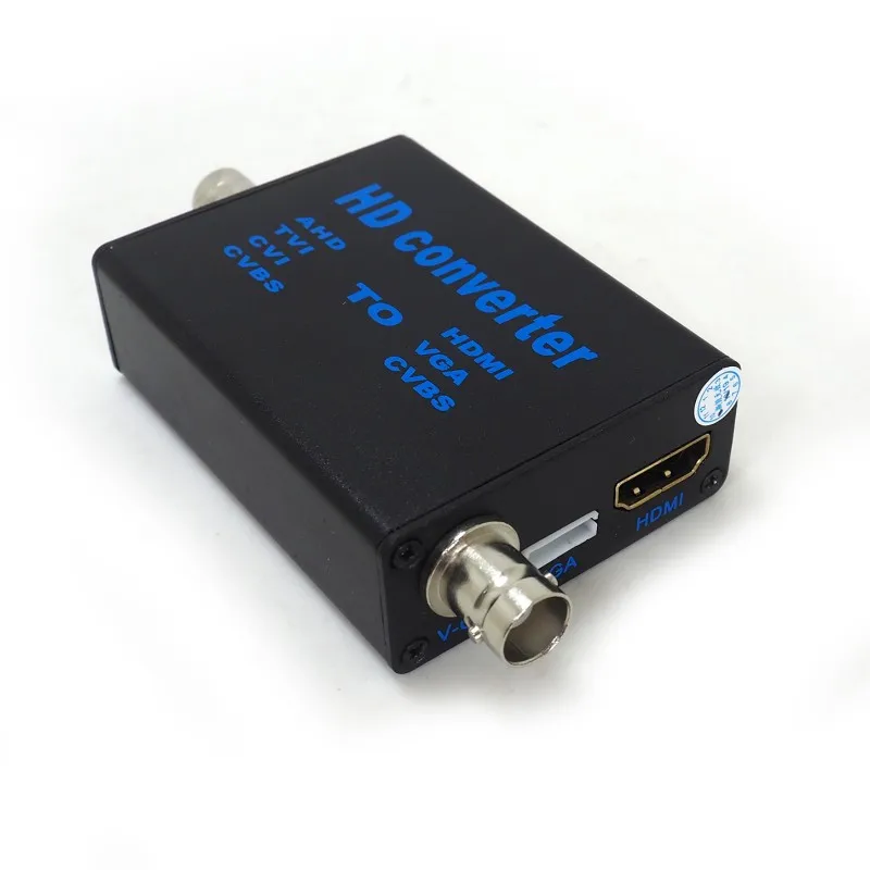 4 1 HD video signāla pārveidotājs AHD41 Pārveidotājs pārvērst AHD/TVI/CVI/CVBS signāla, HDMI/VGA/CVBS signālu ar strāvas adapteri
