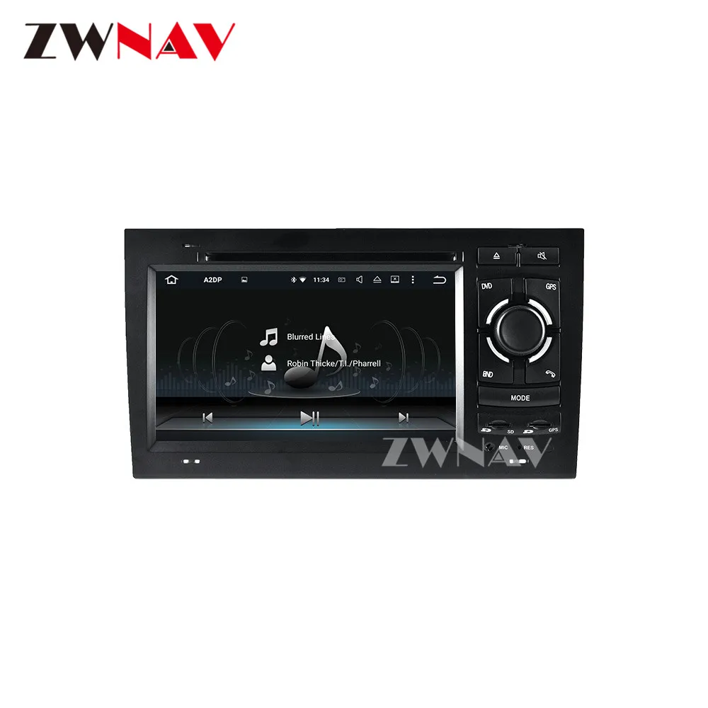 4+64G Android 10.0 ekrāna Auto Multimedia Player Audi A4 2002 2003 2004. - 2008. gadam GPS Navigācijas Auto Audio Radio stereo galvas vienības