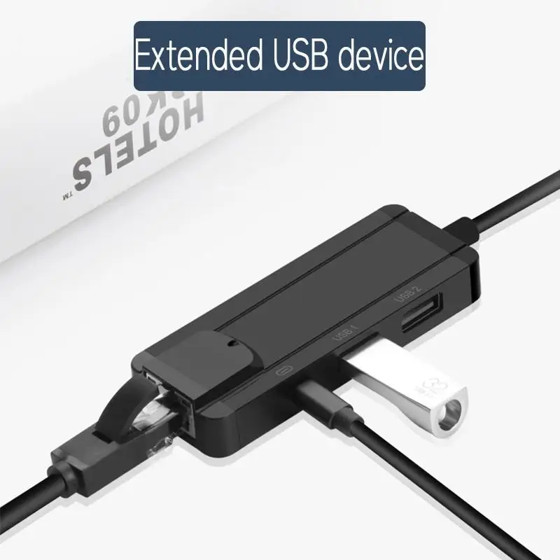 4-in-1 USB 3.0 Hub Apgaismojums, lai RJ45 Ethernet LAN, Tīkla Adaptera USB Lan iPhone/iPad Atbalstu 10/100Mbps Ātrumu PD Maksas