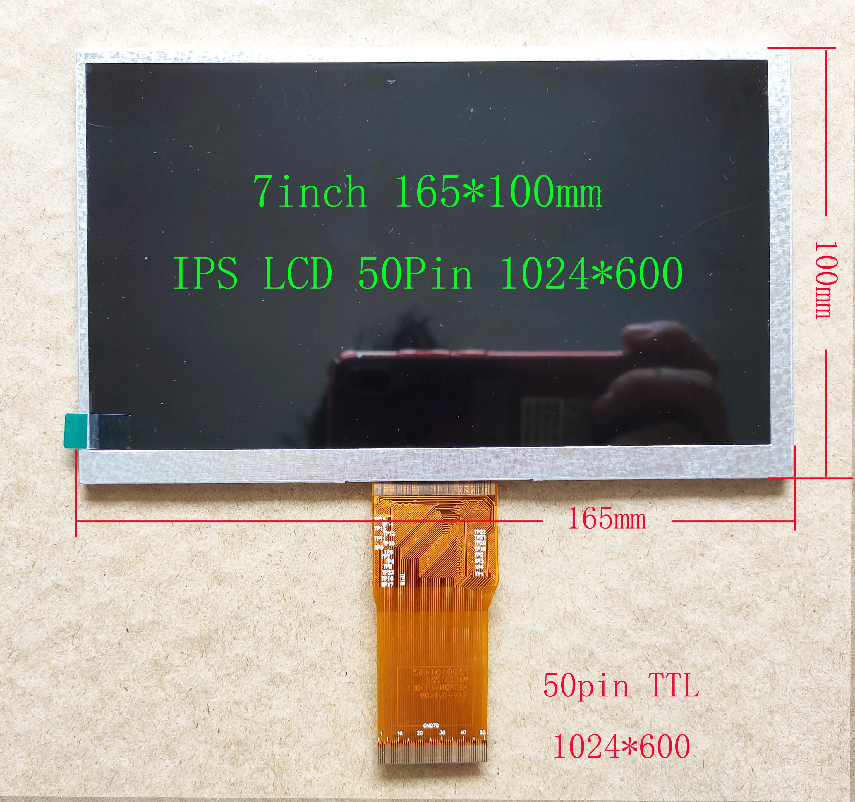 7inch IPS LCD HDMI 1024*600 USB Touch Screen Displejs Komplekts 165mm*100mm Aveņu Pi PS3 PS4