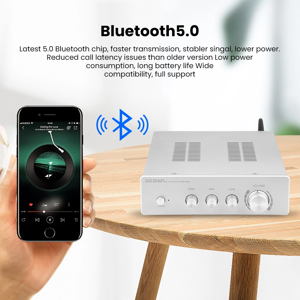 Amplificador Audio Bluetooth 5.0 QCC3003 TPA3255 Hifi Jaudas Pastiprinataju 300Wx2 Mājas Kinozāles Stereo D Klases Skaņas Skaļruņu Pastiprinātājs