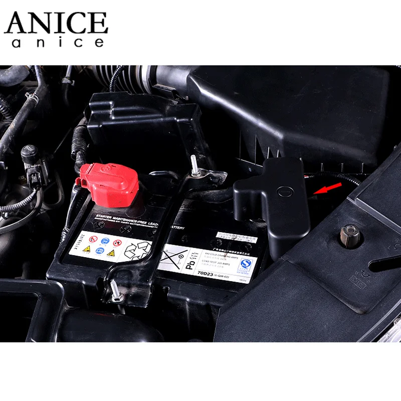 Auto Akumulatora Negatīvo Putekļu Pierādījums Vāciņš Melns, Der Honda Accord Sedans 4 Durvju 2013. - 2017. Gadam