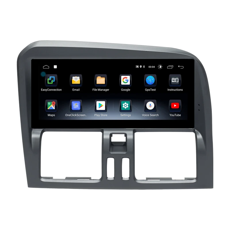 Auto DVD GPS navigācijas Volvo XC60 2009-2010 Viens din radio, GPS Android 10 Multivides Stereo Satnav GPS navigācijas vienības Vadītājs