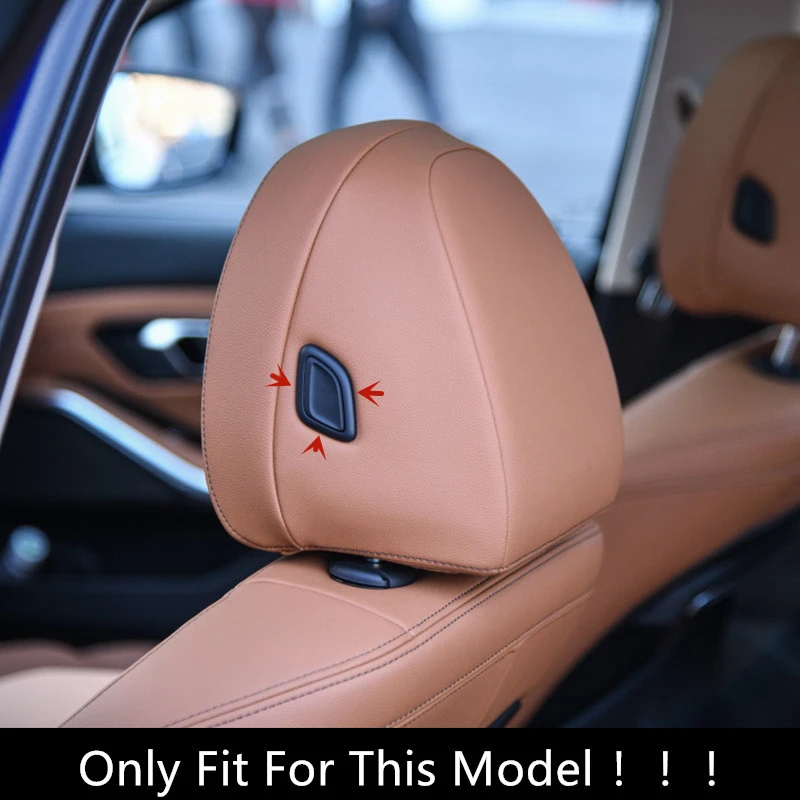Auto Stils Pagalvi Pogas Vizuļi Apdare Vāciņš Melns BMW 3. Sērijas G20 G28 2020. Gadam Interjera ABS Uzlīmes